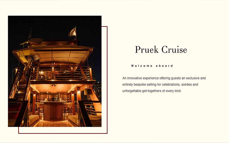 pruek cruise fine dine menu